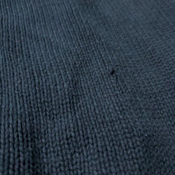 VINTAGE 90s Tommy Hilfiger Sweater Mens 2XL XXL Black Thick  Heavy y2K Crewneck - Picture 9 of 9